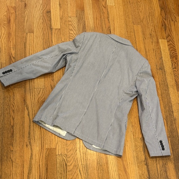 Izod Navy Pinstripe Blazer - Picture 11 of 11